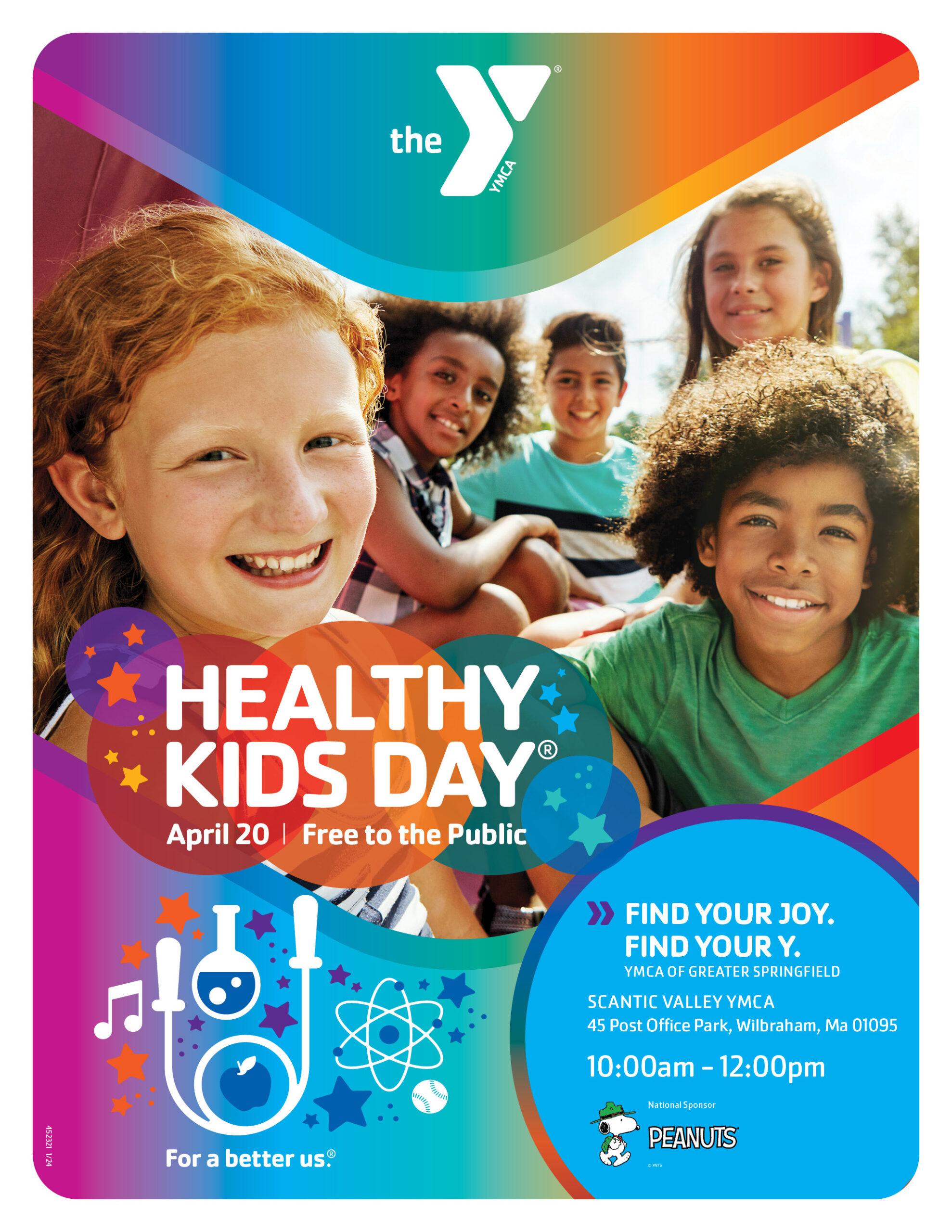 Flyer for Healthy Kids Day at the YMCA